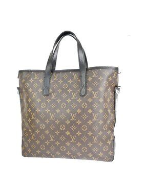 Louis Vuitton Tote Bag Divis Macassar Black Brown Monogram 70 Fa448